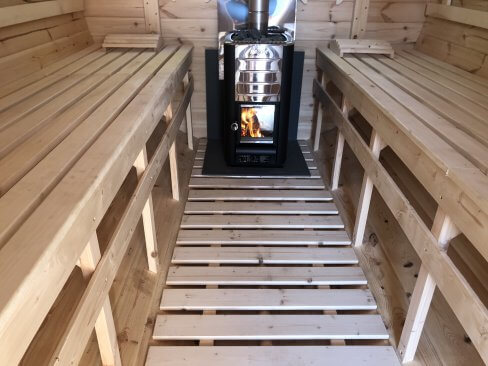 Wnętrze sauny - Wczasy w Cichowie